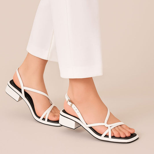 White Heel Sandal ZH-518