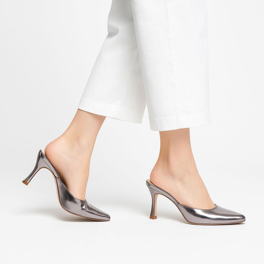 Grey Stiletto Heel by Zapatla S031