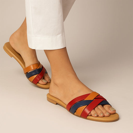 Multi Strapy Slip-on by Zapatla wc041