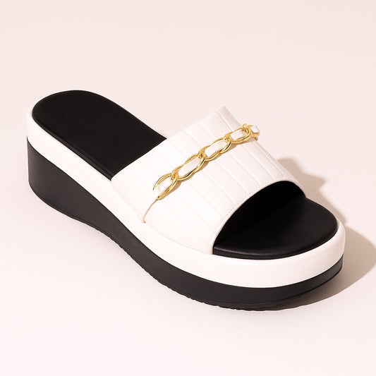 White Wedge Slip-On ZW-1502