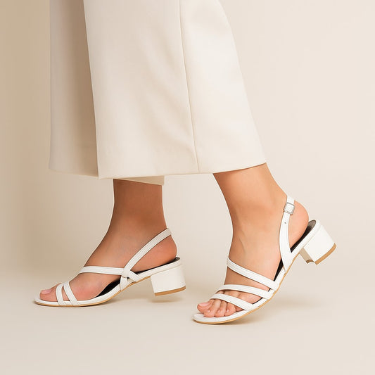 White Strapped Sandal ZH-506