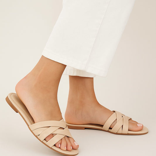 Fawn Strapy Slip-on by Zapatla wc041