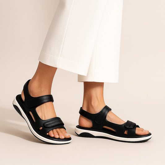 Black Step Sandals ZW-1526