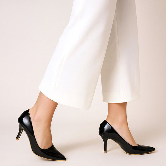 Black Court Shoes ws006