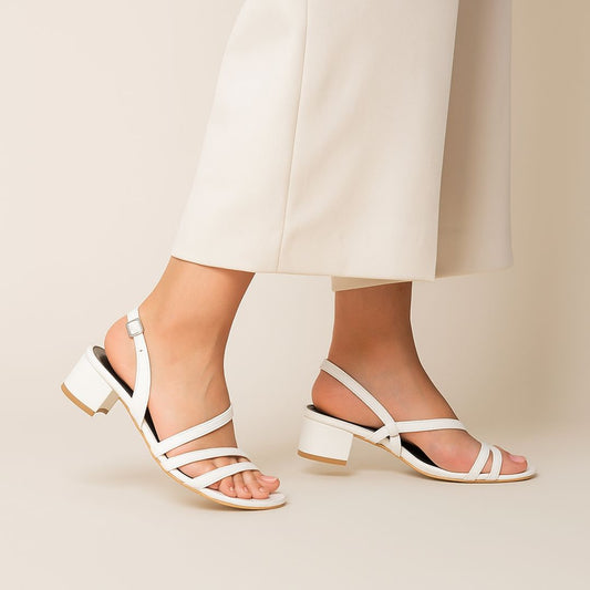 White Strapped Sandal ZH-506