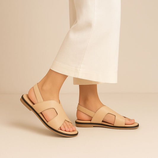 Beige Strap Sandals ZW-1520